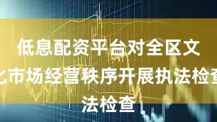 低息配资平台对全区文化市场经营秩序开展执法检查